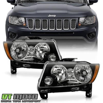 Juego de faros halógenos para Jeep Compass 11-13 Grand Cherokee 2011-2017 Foto 1 de 4