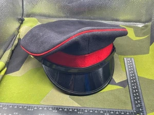 Originale Esercito Inglese Aiutante Generale Arma Berretto Visiera - Misura 58cm - Foto 1 di 6