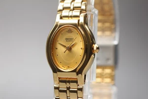 1991 [N MINT] Vintage Seiko Galaxy V401-5270 Gold Bracelet Quartz Ladies Watch - Picture 1 of 10
