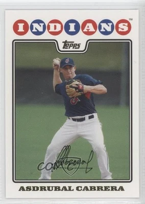2008 Topps Gold Foil Asdrubal Cabrera #617 Rookie RC - Image 1 of 2