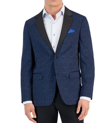 NUEVO CON ETIQUETAS VINCE CAMUTO Calce Ajustado Azul Marino Dos Botones Chaqueta de Noche Abrigo Deportivo Talla 48R Foto 1 de 4