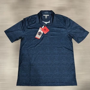 Greg Norman ML75 Play Dry Men’s Polo Golf Shirt - White  Blue - M NWT - Picture 1 of 4