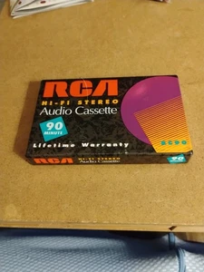 Cassette Tape Audio Recording RCA 90 Minutes Hi-Fi Stereo Sealed New - Picture 1 of 2