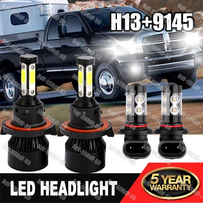 Faros antiniebla LED 6000K para Dodge Ram 1500 2500 3500 2006 2007 08 4X Foto 1 de 4