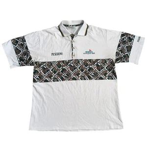 Vintage Pickering Heineken Australian Golf Open Polo Shirt Bird Print Mens XL - Picture 1 of 13
