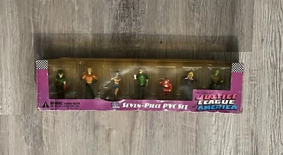 Juego de 7 figuras PVC Liga de la Justicia de América Edad de Plata 2001 DC Direct Nuevo en caja Raro Foto 1 de 4