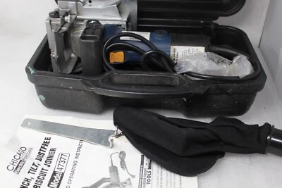 Chicago 4" Tilt Dustfree Biscuit Joiner Model 47377 w/ Accessories & Case - Image 1 of 4