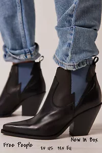 Botas Western Chelsea Free People Flash Negras Talla 8 EE. UU. | Nuevas en Caja - Imagen 1 de 7
