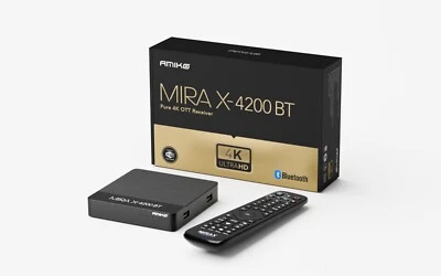 Amiko Mira X-4200 BT Linux 4K Multimediabox – IPTV Box mit WLAN & Bluetooth - Bild 1 von 4