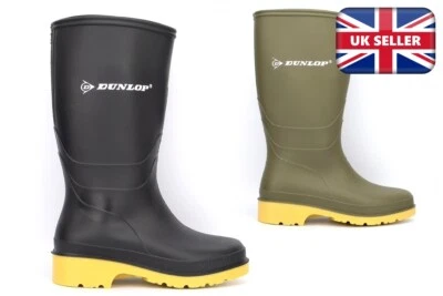 Dunlop Boys/Girls Wellington Boots Boys Wellies Girls Wellies Waterproof Wellies - Image 1 of 2