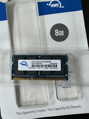 OWC 8GB 1600 Mhz DDR3 Laptop RAM Pulled From Apple MacBook Pro - Image 1 of 2