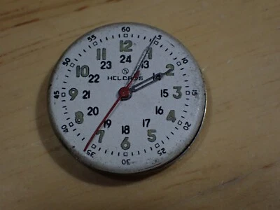 Grade 200 Helbros 17 Jewel Military Manual Wind Wristwatch Movement good balance - Image 1 of 3