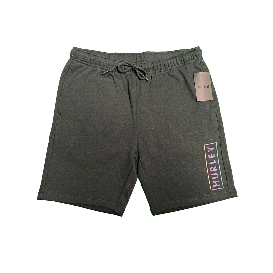 Pantalón corto polar Hurley Essential con logotipo en caja para hombre (S01) Foto 1 de 4