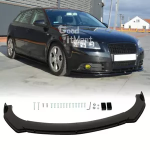 Für Audi A3 8P Sportback Glänz Vorne Stoßstange Lippe Spoilerlippe Frontlippe - Bild 1 von 8