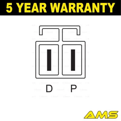 Alternador AMS compatible con Mazda MX-5 2000-2005 626 1997-2002 1.6 1.8 1.9 2.0 Foto 1 de 4