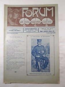 Forum Rivista Illustrata di Sport Arti Scienze Commercio n.13 anno 1905 - Picture 1 of 1