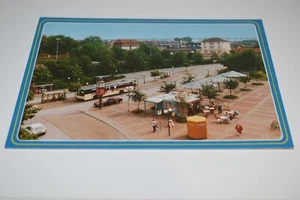 Rendsburg am Nord-Ostee-Kanal ZOB mit Bahnof Germany AK Verlag Schoning - Bild 1 von 3