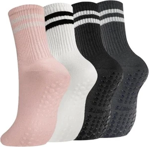 Non-Slip Yoga Socks, Pilates Socks with Grips for women and men, Long Socks with - Picture 1 of 7