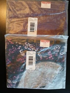 Lane Bryant 18/20 Set 2 Cotton Hipster NEW W TAG Blk Floral + Plum Cheetah - Picture 1 of 3