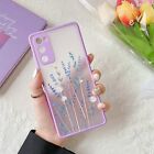 Floral Case for Samsung Galaxy S22 S21 FE S21 ULTRA Shockproof Cover Lavender 