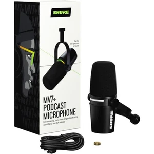 Shure MV7+ Podcast Microphone Black - Picture 1 of 8