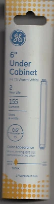 GE 6-inch Under Cabinet F4 T5 Cool White Fluorescent Bulb - 4100K - 155 Lumens - Image 1 of 2