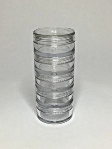 Leere 5ml Stapelgläser 5x ineinandergreifende Stapelgläser - Bild 1 von 3