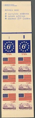 US Stamp Booklet BK138 of SCN 1893a Two 6c stamps & Six 18c Stamps $1.20 - Image 1 of 2