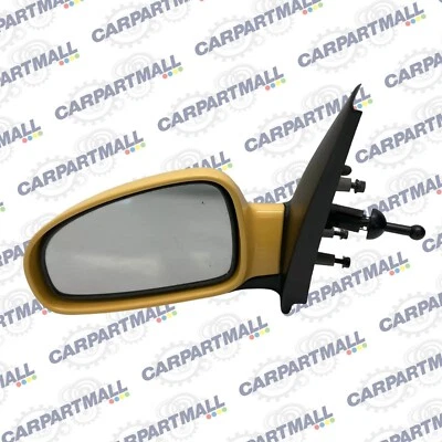 2004 2005 Chevrolet Aveo Left Driver Side View Manual Door Mirror Yellow LH OEM - Изображение 1 из 4