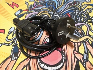 (141) Cable de Alimentación UK CEE 7/16 C7 1 Metro (Conector trasero 2 pins) - Photo 1/2