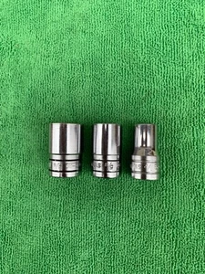 SNAP-ON 3-PC SAE 1/2" DRIVE SHALLOW SOCKETS 1/2" 12PT, 5/8" 12PT, & 3/4" 6PT - Bild 1 von 8
