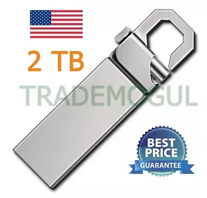 2TB 2T USB 2.0 Memory Silver Hook Flash Drive! USA SELLER! - Imagen 1 de 5