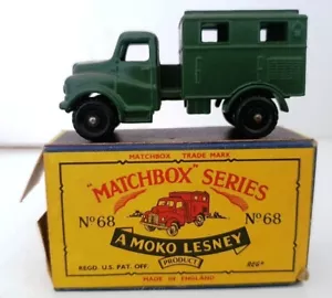 1959 Matchbox Lesney Moko – 68a Austin MK 2 Army Wireless Radio Truck Car - Picture 1 of 12