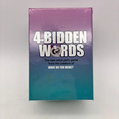 4 Bidden Words SEALED What Do You Meme 2018 Cards Forbidden Party - Image 1 of 4
