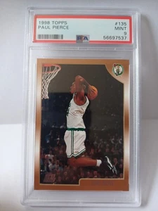 Topps Baloncesto Paul Pierce Rookie 1998 # 135 PSA 9 - Imagen 1 de 2