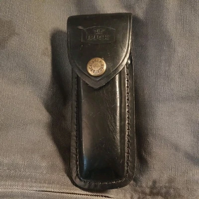 Funda para cuchillo Buck 110 vintage solo cuero negro Foto 1 de 4