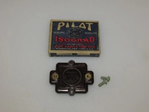 NOS Vintage Pilot Genuine Bakelite Isograd Fixed Condenser w/Box & Screws - Picture 1 of 4