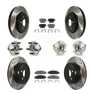 Front Rear Hub Bearing Coated Disc Brake Rotor & Pad Kit (10Pc) For Chrysler 300 - Picture 1 of 12