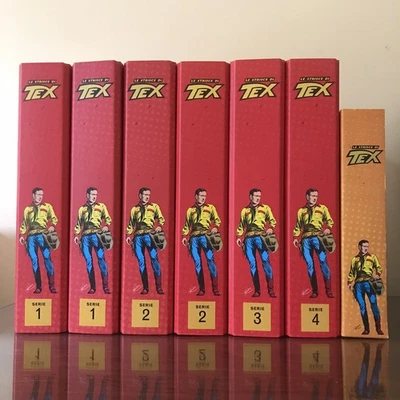 Le Strisce Di Tex Ristampa Anastatica 1-4 Serie Con Raccoglitori 66 Uscite - Immagine 1 di 2