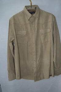 Roper Men's Suede Shirt Jacket Size XL Rancher Shacket Lined Snaps - Picture 1 of 6