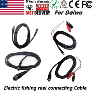 Cable de alimentación para Daiwa Tanacom 750 1000 carrete de pesca eléctrico cable de alimentación 300 cm EE. UU. - Imagen 1 de 13