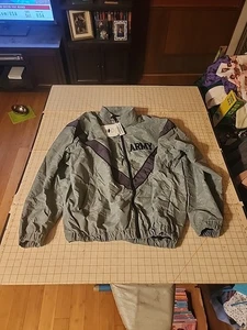 New ARMY Windbreaker PFU Reflective Jacket 8415-01-575-4515 SZ X-Large/Long Gray - Picture 1 of 11