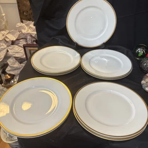 theodore haviland limoges france Set Of 9 Dinner Plates 9 5/8 In - Picture 1 of 12