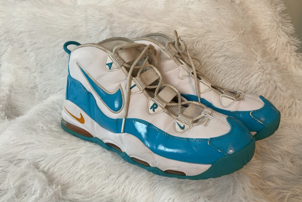 Nike Air Uptempo Blue Fury Adult Size 13  CK0892-100 NBA Basketball Mens - Image 1 of 4