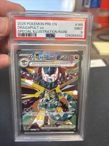 2025 POKEMON PRE EN-PRISMATIC EVOLUTIONS #165 DRAGAPULT EX PSA 9 - Picture 1 of 2