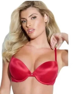 Fredericks Of Hollywood Push- up Bra Knockout Red 34B Sexy - Picture 1 of 6