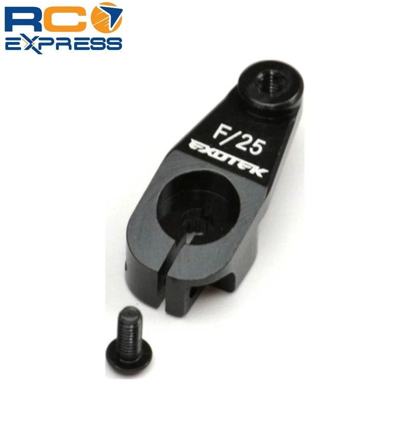 Exotek Ae Heavy Duty Servo Horn 7075 Black Futaba/Savox/25 Spline EXO1547BLK - Image 1 of 1