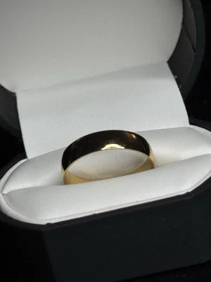 Titanium Gold Plated Band Size 10  - Image 1 of 2