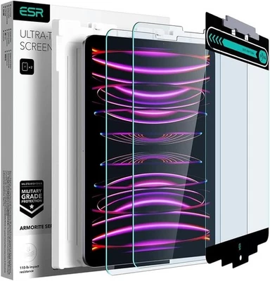 ESR Armorite Series iPad Pro 12.9 Screen Protector 2 Pack Clear 2022/2021 - Image 1 of 4