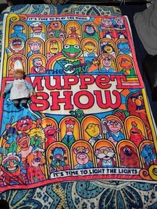 DIE MUPPETS DECKE The Muppet Show Fleece Sherpa ÜBERWURF + DER SCHWEDISCHE KOCH PLÜSCH - Bild 1 von 9
